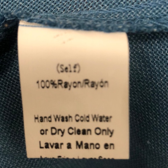 RETHM cornflower “denim” blue peasant top - Picture 5 of 5